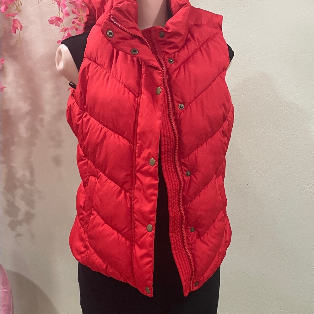 GAP Red and Blue Plaid Winter Vest